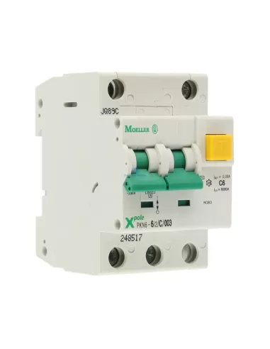 Eaton Pkn6-6/2/c/003 Differential-Leistungsschalter 6a 2p c 30ma ac